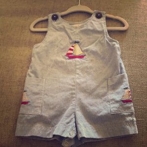 Baby’s romper sailboat